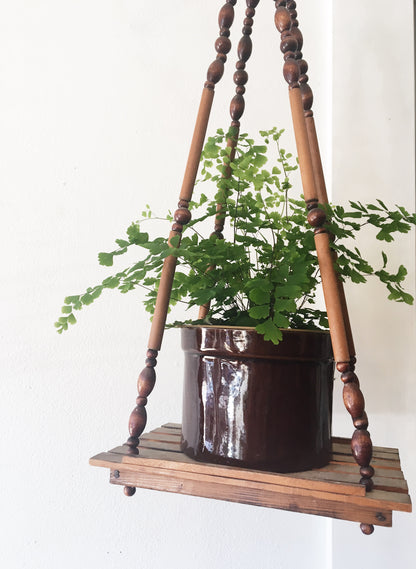 Vintage Beaded Plant Hanger