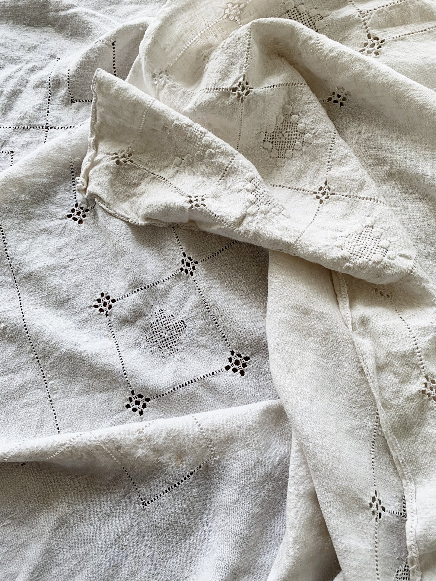 Vintage Linen Tablecloth