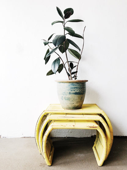 Vintage Bamboo Nesting Tables