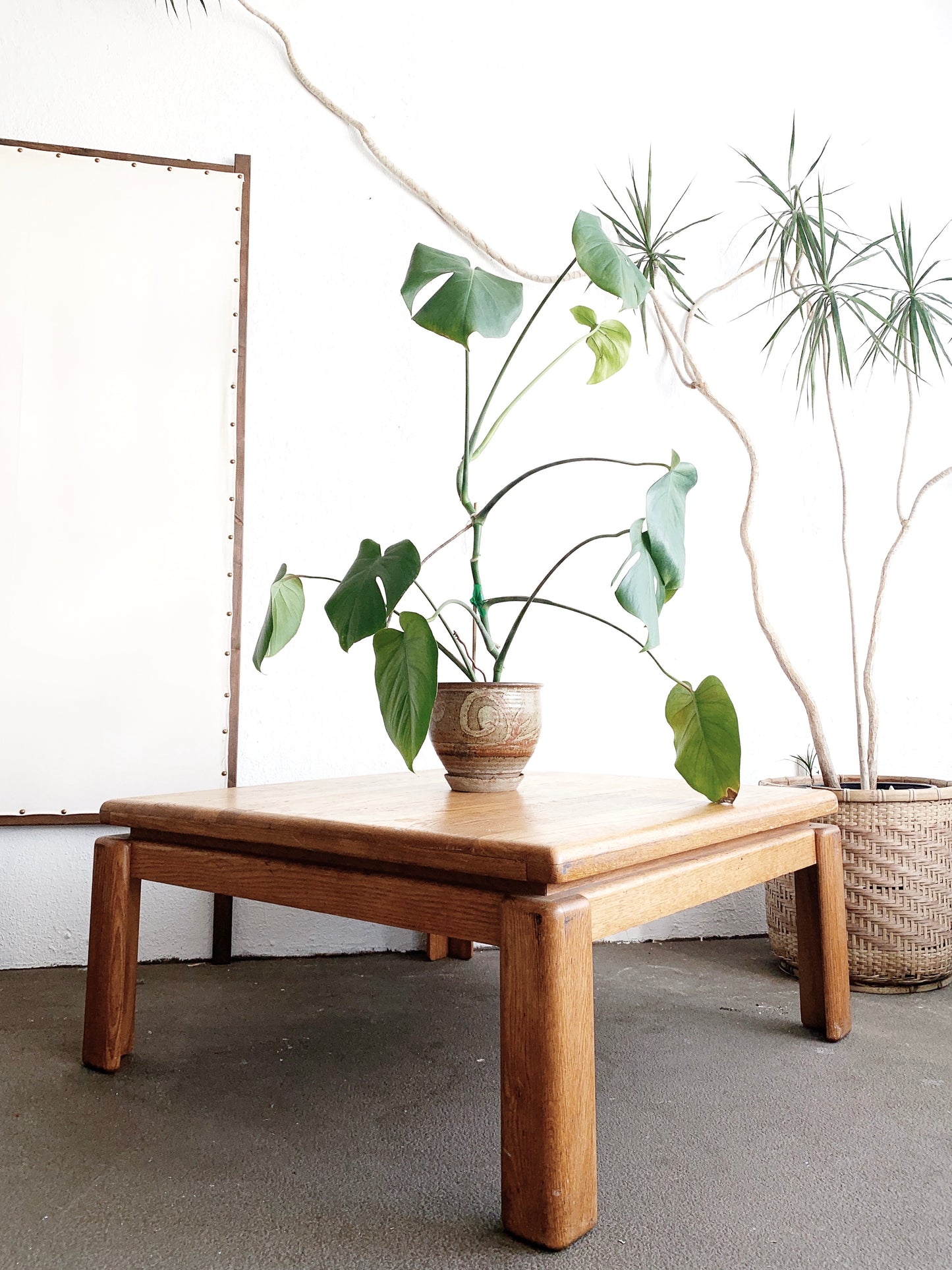 Chunky Vintage Oak Coffee Table