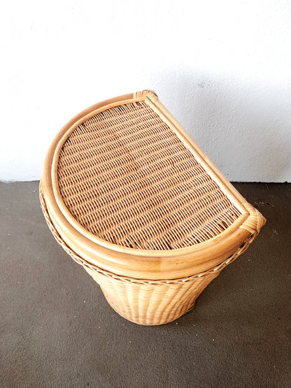 Large Vintage Wicker Laundry Basket