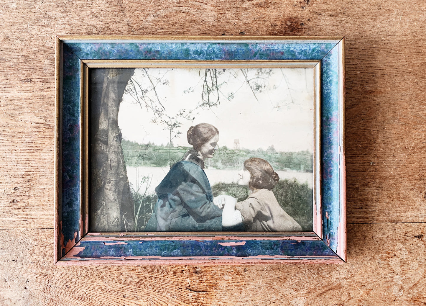 Vintage Hand Tint Framed Photo