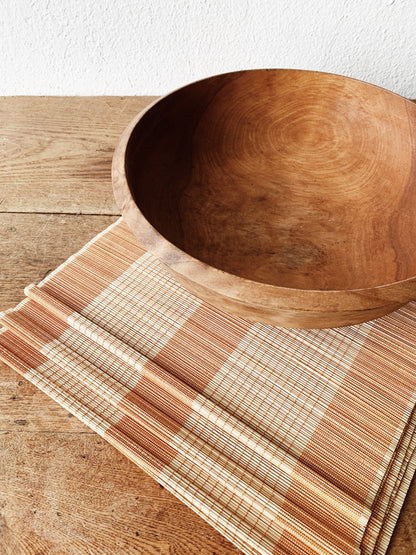 Set of Six Woven Bamboo Placemats