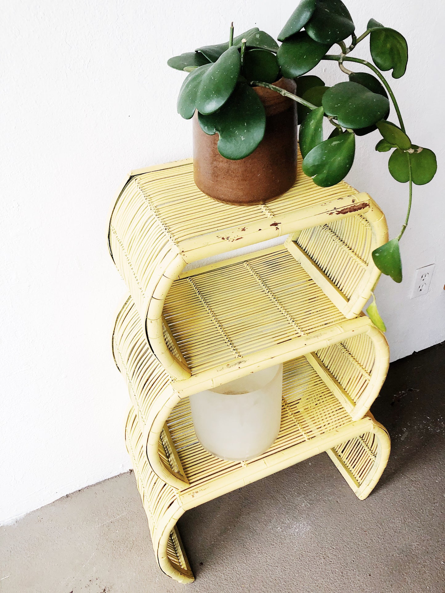 Vintage Bamboo Nesting Tables