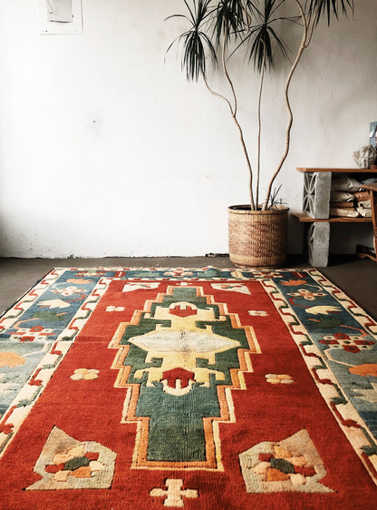 Vintage Turkish Milas Rug