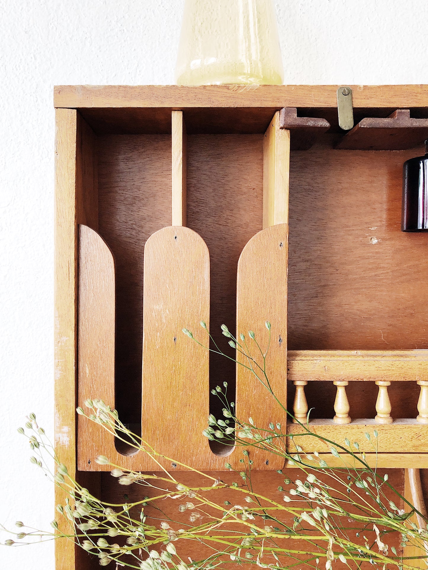 Vintage 1970s Bar or Apothecary Shelf