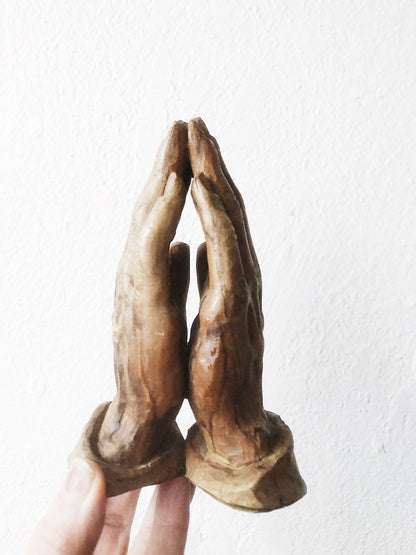 Vintage Carved Praying Hands