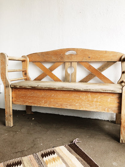 Weathered Wood Bench