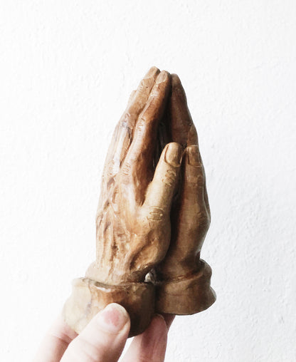 Vintage Carved Praying Hands