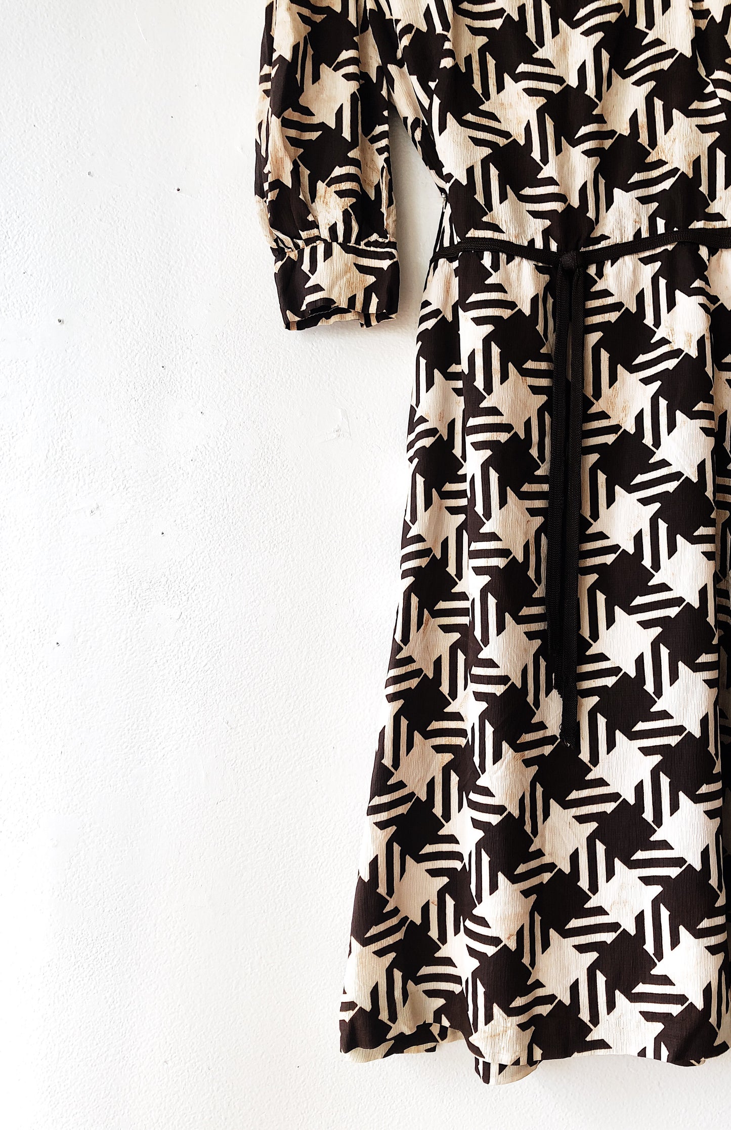 Vintage Patterned Day Dress