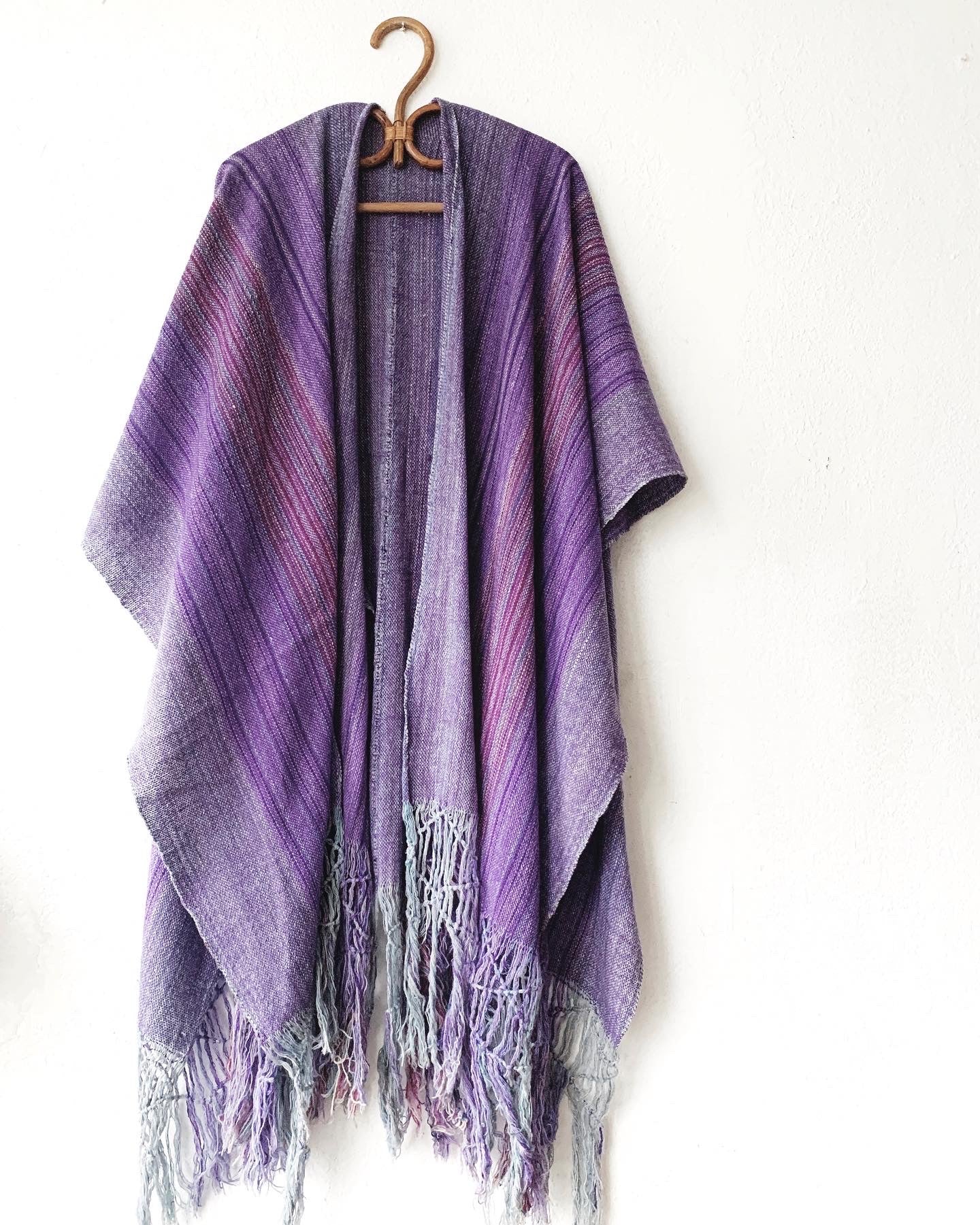 Vintage Hand Woven Wool Shawl