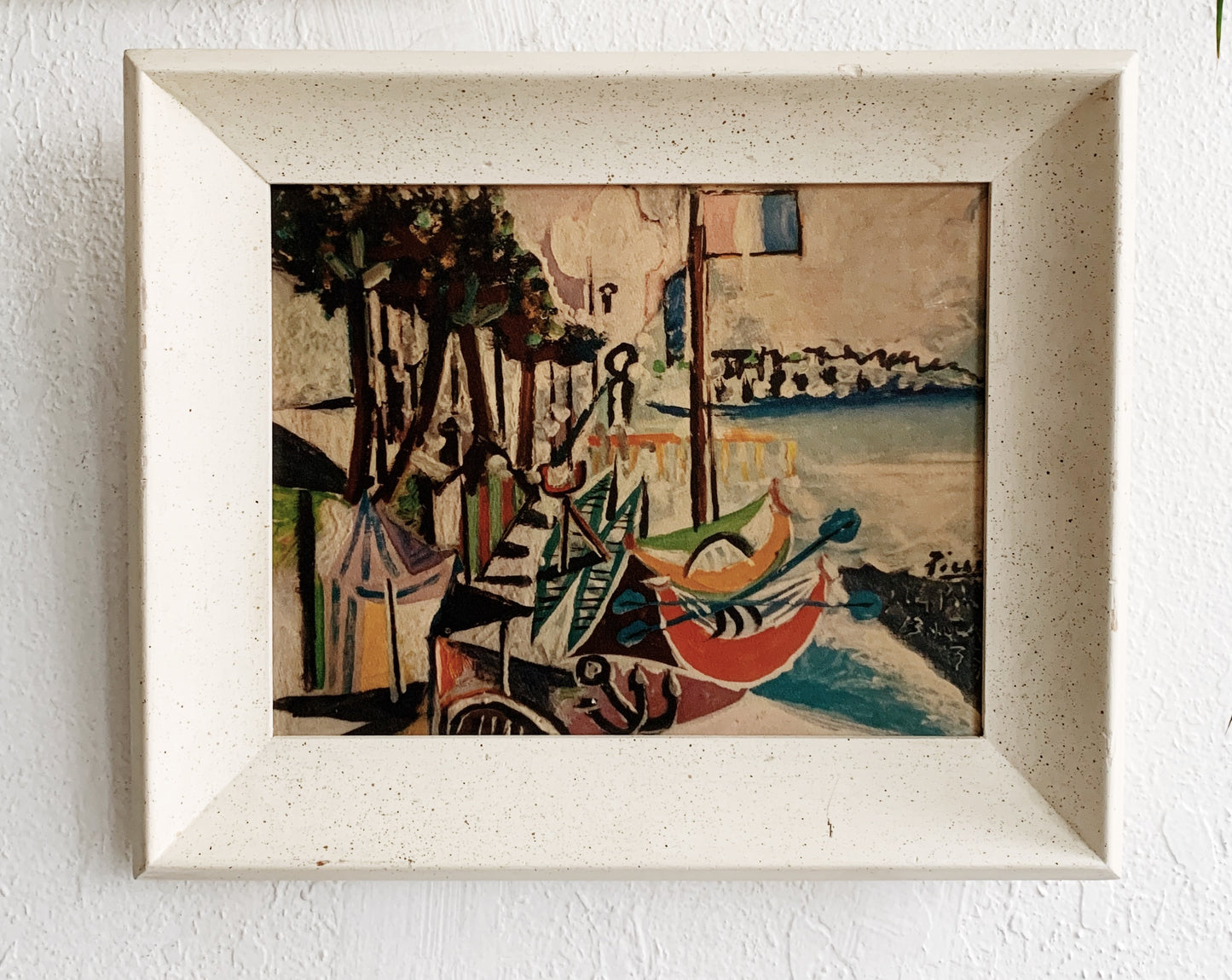 Mid Century Framed Litho