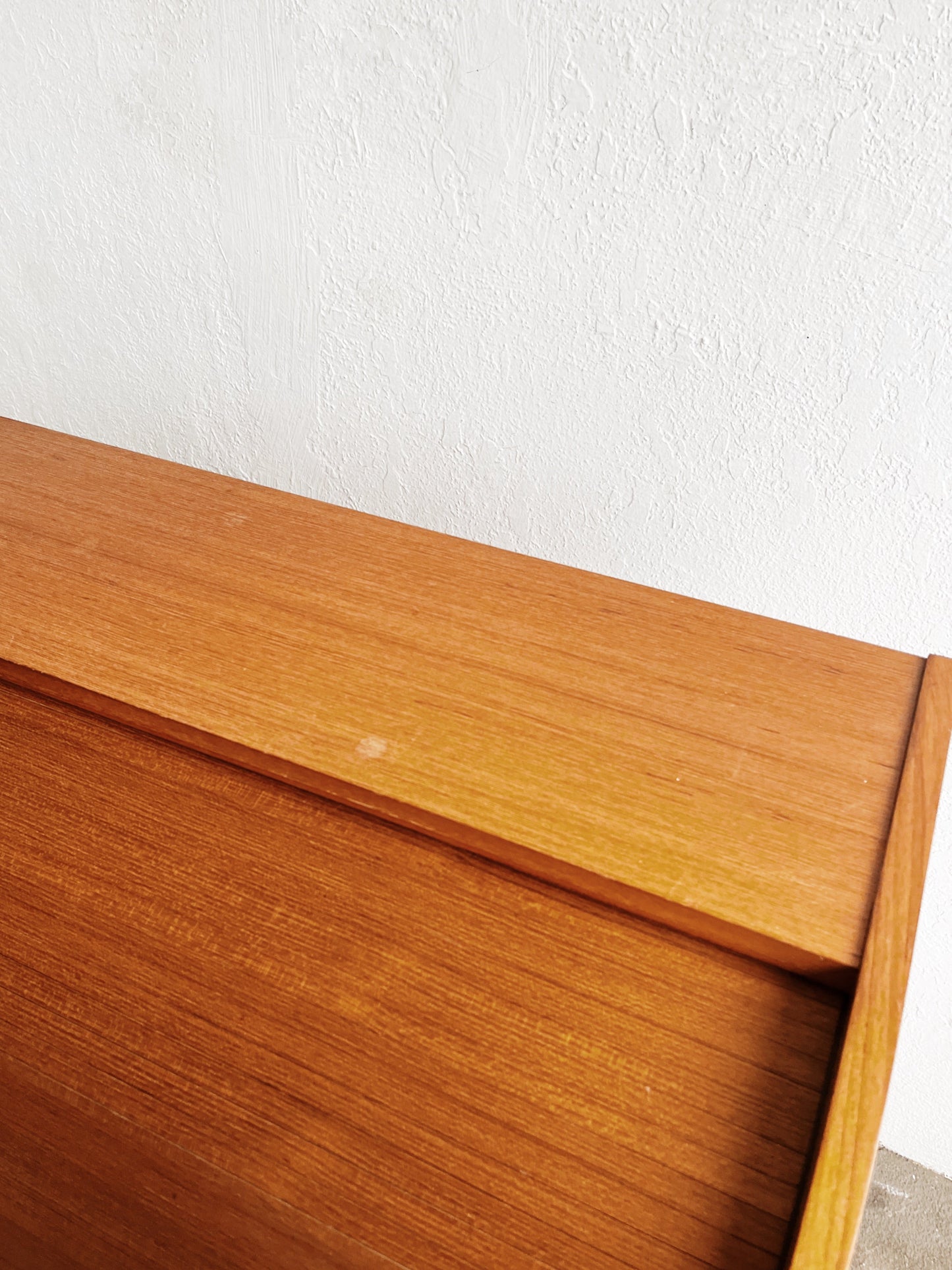 Vintage Teak Roll Top Desk