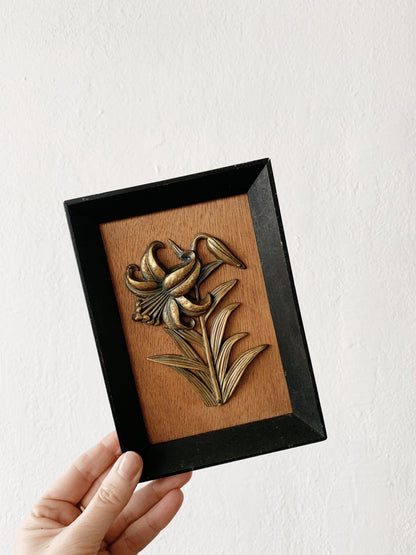 Vintage Framed Floral Art