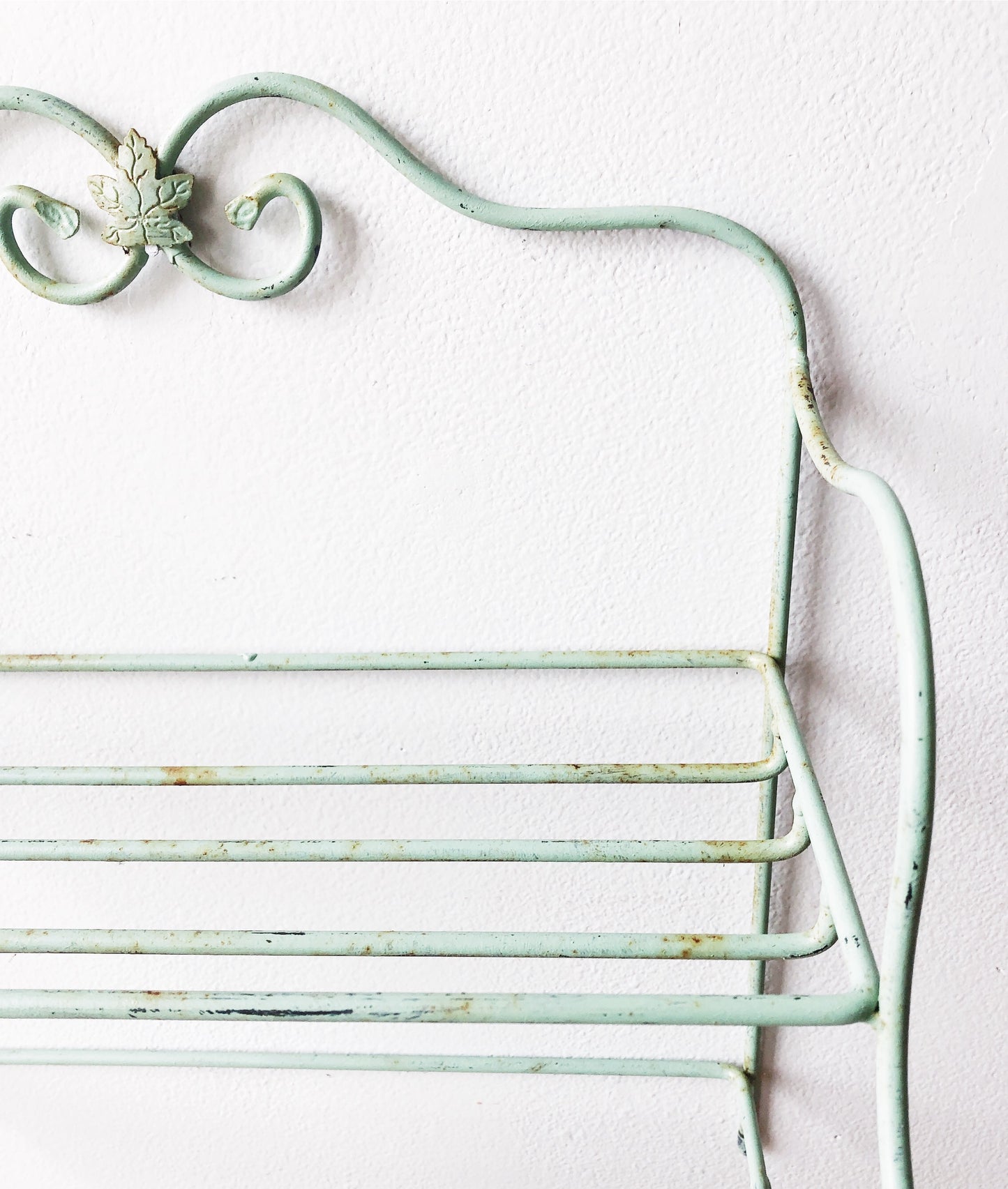 Vintage Seafoam Wire Rack