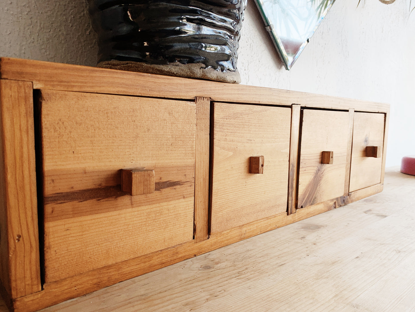 Handmade Wood Cubby Drawers