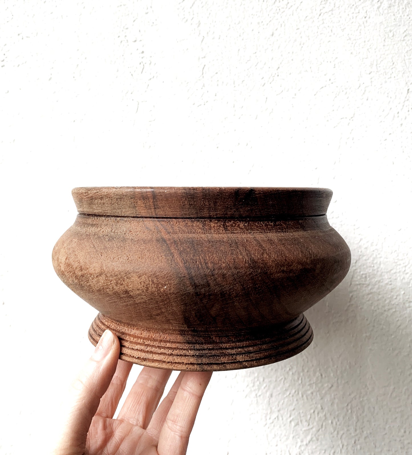 Vintage Turned Wood Bowl