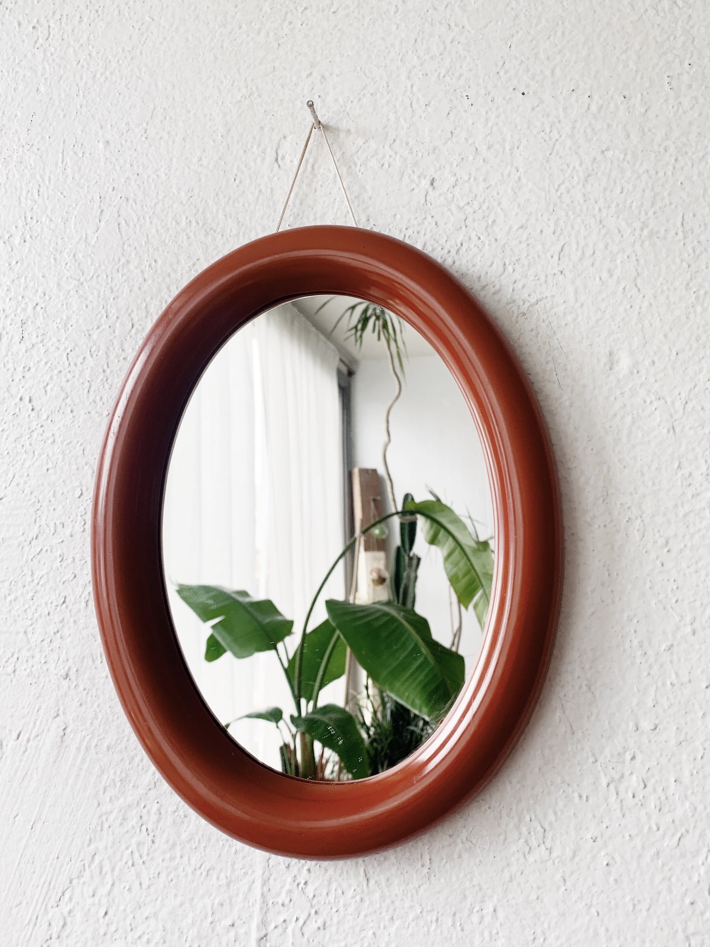 Small Vintage Oval Mirror