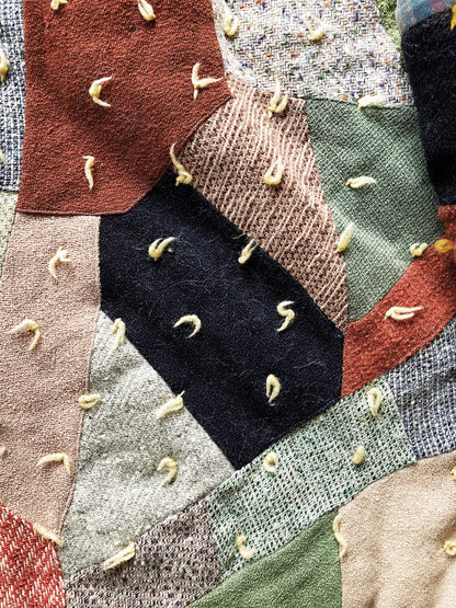 Vintage Wool Crazy Quilt