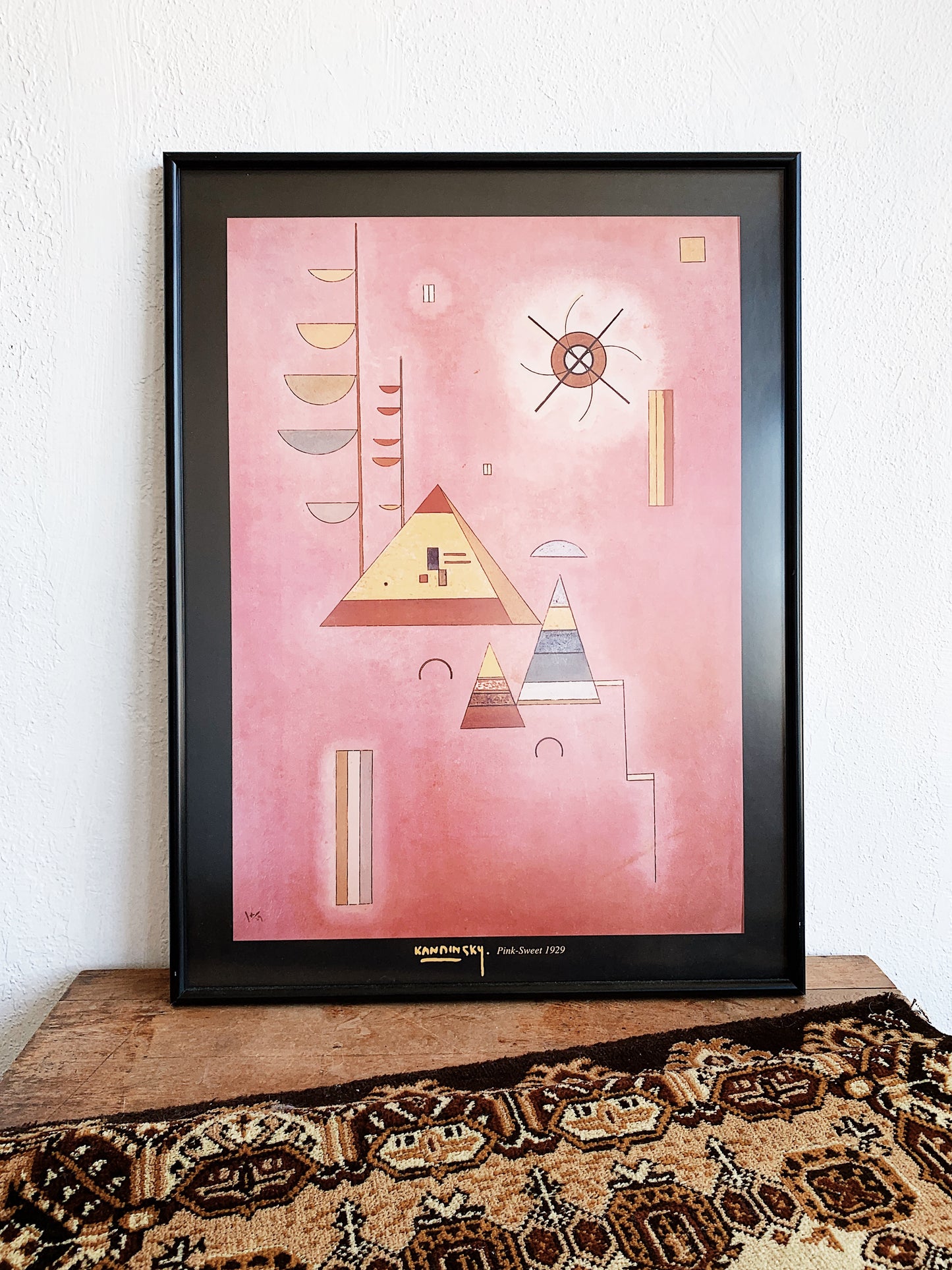 Framed Kandinsky ‘Pink Sweet’