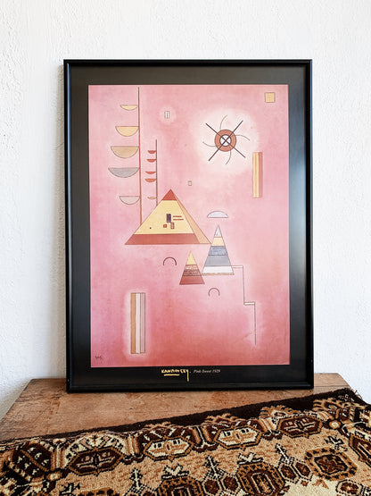 Framed Kandinsky ‘Pink Sweet’