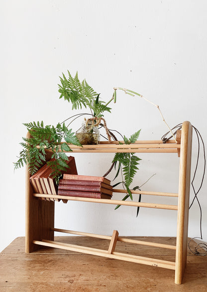 Vintage Wood Book Rack