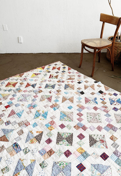 Vintage Cotton Patchwork Quilt