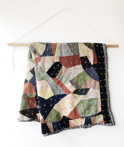 Vintage Wool Crazy Quilt